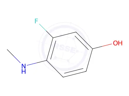 Chemical structure of 3-Fluoro-4-(methylamino)phenol