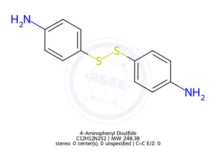 Chemical structure of 4-Aminophenyl Disulfide