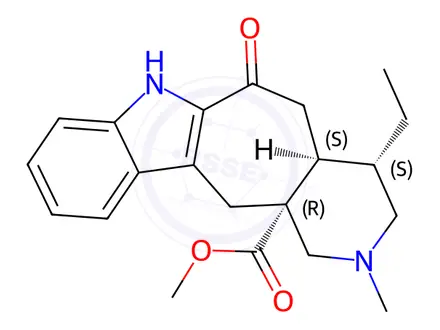 Chemical structure of ervatamine
