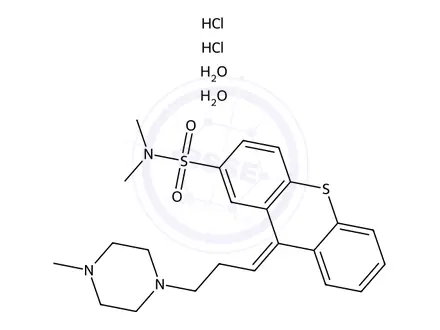 Chemical structure of Thiothixene Impurity 1 Dihydrochloride Dihydrate (Z-Thiothixene Dihydrochloride Dihydrate)