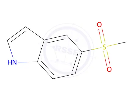 Chemical structure of 5-(methylsulfonyl)-1H-indole