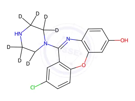 Chemical structure of 7-Hydroxyamoxapine-d8