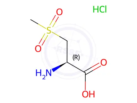 Chemical structure of (2R)-2-Amino-3-methanesulfonylpropanoic acid hydrochloride