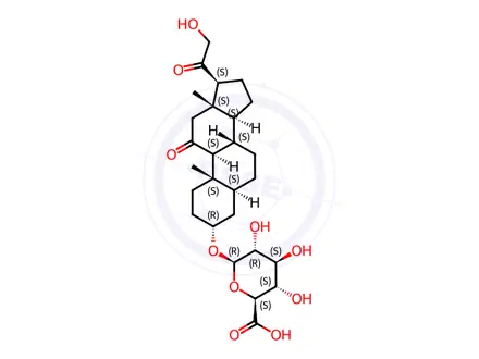 Chemical structure of Alphadolone Impurity 1(Alphadolone 3-β-D-Glucuronide)