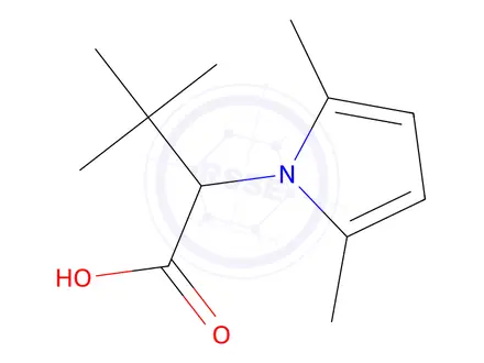 Chemical structure of 2-(2,5-Dimethyl-1h-pyrrol-1-yl)-3,3-dimethylbutanoic acid