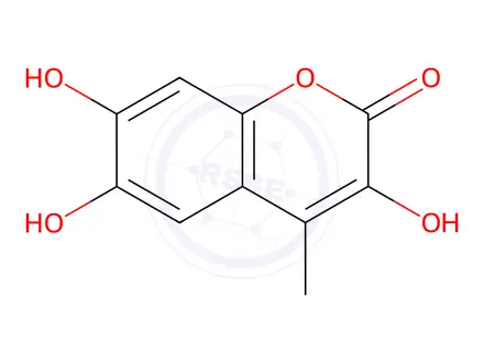 Chemical structure of Coumarin, 3,6,7-trihydroxy-4-methyl-(8CI)