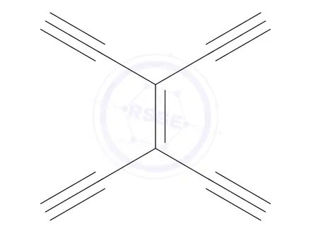 Chemical structure of 3-Hexene-1,5-diyne, 3,4-diethynyl-
