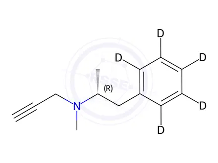 Chemical structure of Selegiline-d5