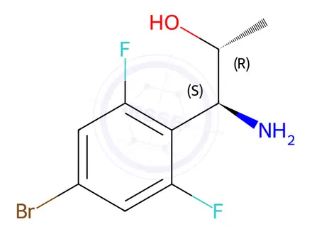 Chemical structure of (1S,2R)-1-AMINO-1-(4-BROMO-2,6-DIFLUOROPHENYL)PROPAN-2-OL