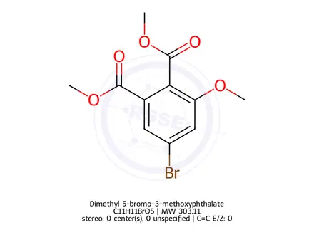 Chemical structure of Dimethyl 5-bromo-3-methoxyphthalate