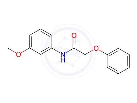 Chemical structure of N-(3-methoxyphenyl)-2-phenoxyacetamide