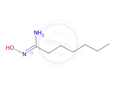 Chemical structure of N-hydroxyheptanimidamide