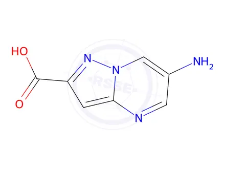 Chemical structure of 6-Aminopyrazolo[1,5-a]pyrimidine-2-carboxylic acid