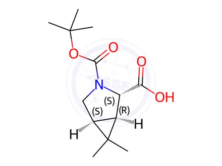 Chemical structure of Racemic-(1R,2S,5S)-3-(Tert-butoxycarbonyl)-6,6-Dimethyl-3-Azabicyclo[3.1.0]Hexane-2-carboxylic acid