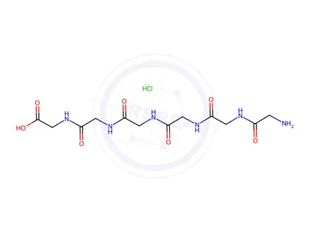 Chemical structure of H-Gly-Gly-Gly-Gly-Gly-Gly-OH