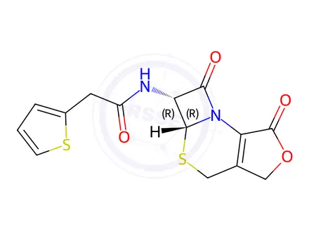 Chemical structure of Deacetylcephalothin Lactone