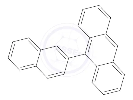 Chemical structure of 9-(2-Naphthyl)anthracene