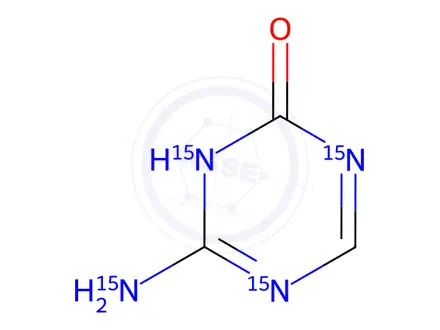 Chemical structure of 5-Aza Cytosine-15N4