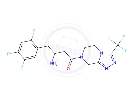 Chemical structure of Rac-Sitagliptin