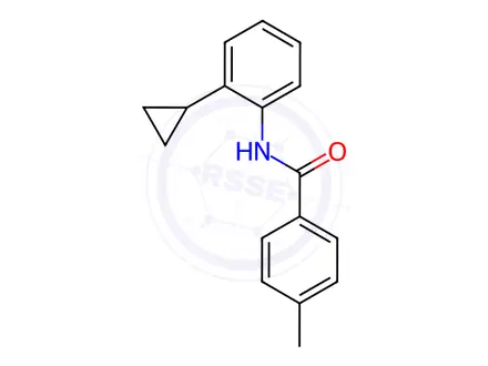 Chemical structure of Benzamide, N-(2-cyclopropylphenyl)-4-methyl-(9CI)
