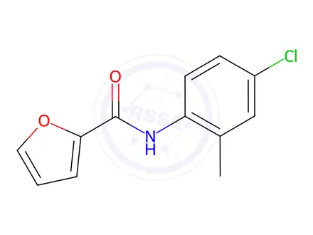 Chemical structure of N-(4-chloro-2-methylphenyl)furan-2-carboxamide