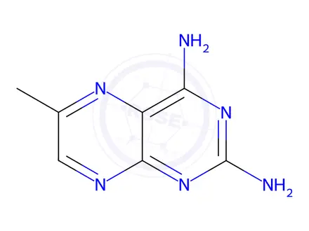 Chemical structure of 6-Methyl-2,4-pteridinediamine 