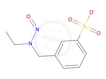 Chemical structure of 3-((ethyl(nitroso)amino)methyl)benzenesulfonate
