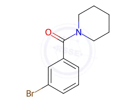 Chemical structure of 1-(3-Bromobenzoyl)piperidine