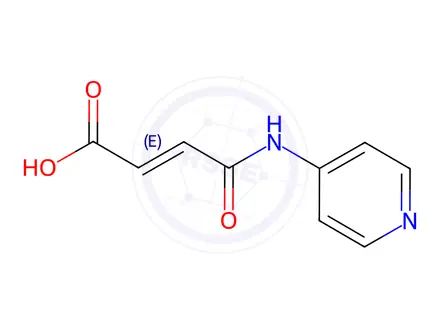 Chemical structure of (E)-4-Oxo-4-(4-pyridinylamino)-2-butenoic Acid