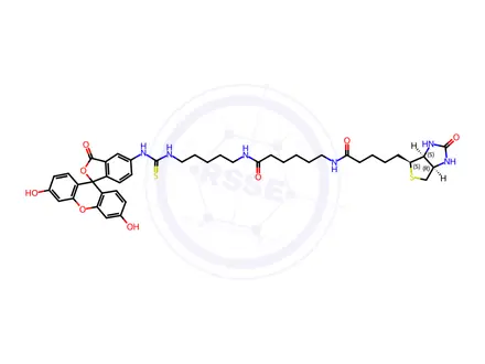 Chemical structure of Fluorescein Biotin (Technical Grade)