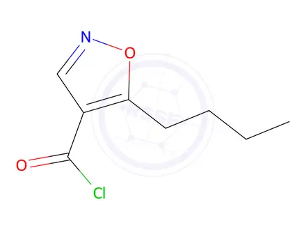 Chemical structure of 5-Butylisoxazole-4-carbonyl chloride
