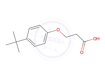 Chemical structure of 3-(4-tert-Butylphenoxy)propanoic Acid