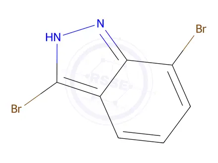 Chemical structure of 3,7-Dibromo-1H-indazole