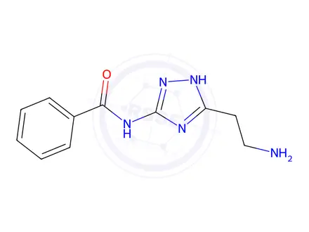 Chemical structure of N-(5-(2-Aminoethyl)-1H-1,2,4-triazol-3-yl)benzamide