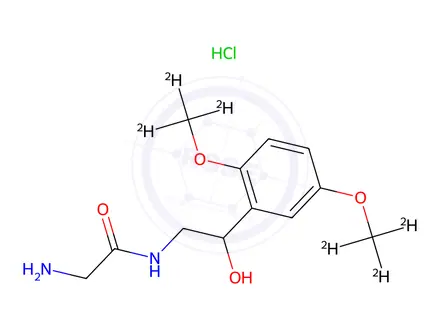 Chemical structure of Midodrine-d6, Hydrochloride