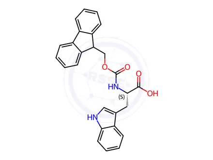 Chemical structure of Fmoc-Trp-OH