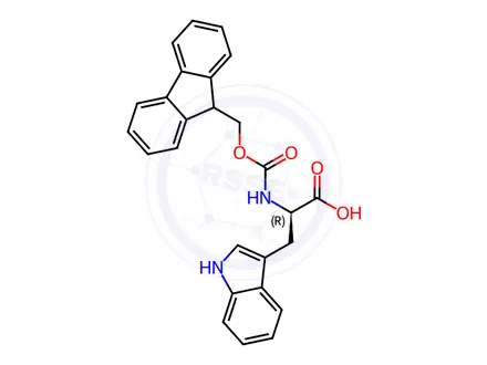 Chemical structure of Fmoc-D-Trp-OH