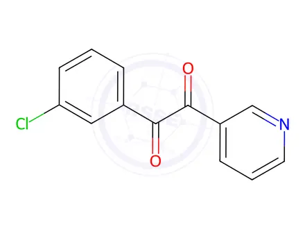 Chemical structure of 1-(3-CHLOROPHENYL)-2-(PYRIDIN-3-YL)ETHANE-1,2-DIONE