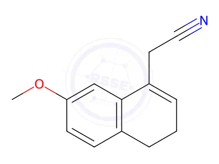 Chemical structure of 7-Methoxy-3,4-dihydro-1-naphthalenylacetonitrile