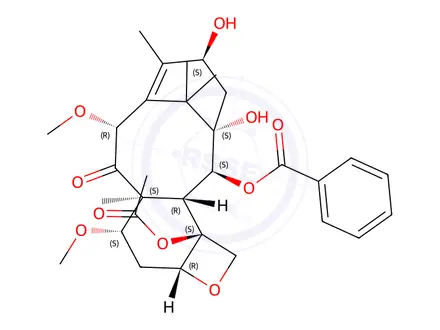 Chemical structure of 10-Deacetyl-7,10-dimethoxy-Baccatin III