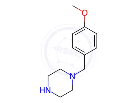 Chemical structure of 1-(4-Methoxybenzyl)piperazine