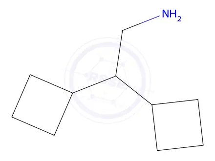 Chemical structure of 2,2-Dicyclobutylethan-1-amine