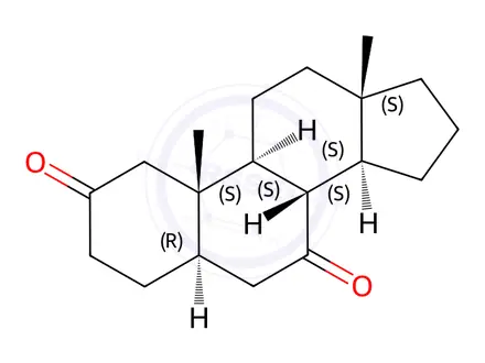 Chemical structure of 5α-Androstane-2,7-dione