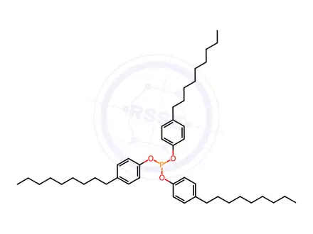 Chemical structure of Tris(4-nonylphenyl)phosphite(mixture of isomers)
