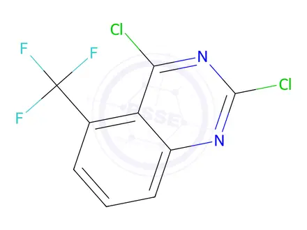 Chemical structure of 2,4-Dichloro-5-(trifluoromethyl)quinazoline