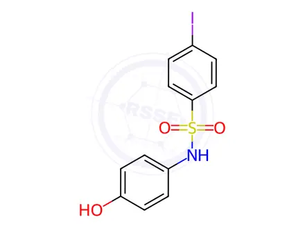 Chemical structure of n-(4-Hydroxyphenyl)-4-iodobenzenesulfonamide