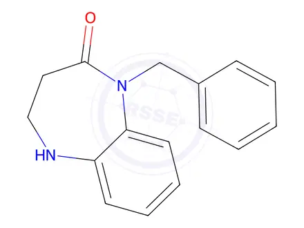 Chemical structure of 1-benzyl-2,3,4,5-tetrahydro-1H-1,5-benzodiazepin-2-one