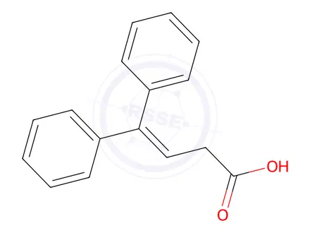 Chemical structure of 4,4-Diphenylbut-3-enoic acid