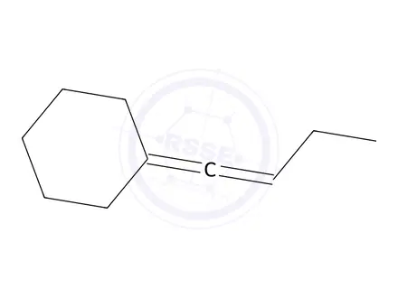 Chemical structure of but-1-en-1-ylidenecyclohexane