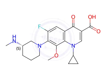 Chemical structure of Balofloxacin Impurity 3